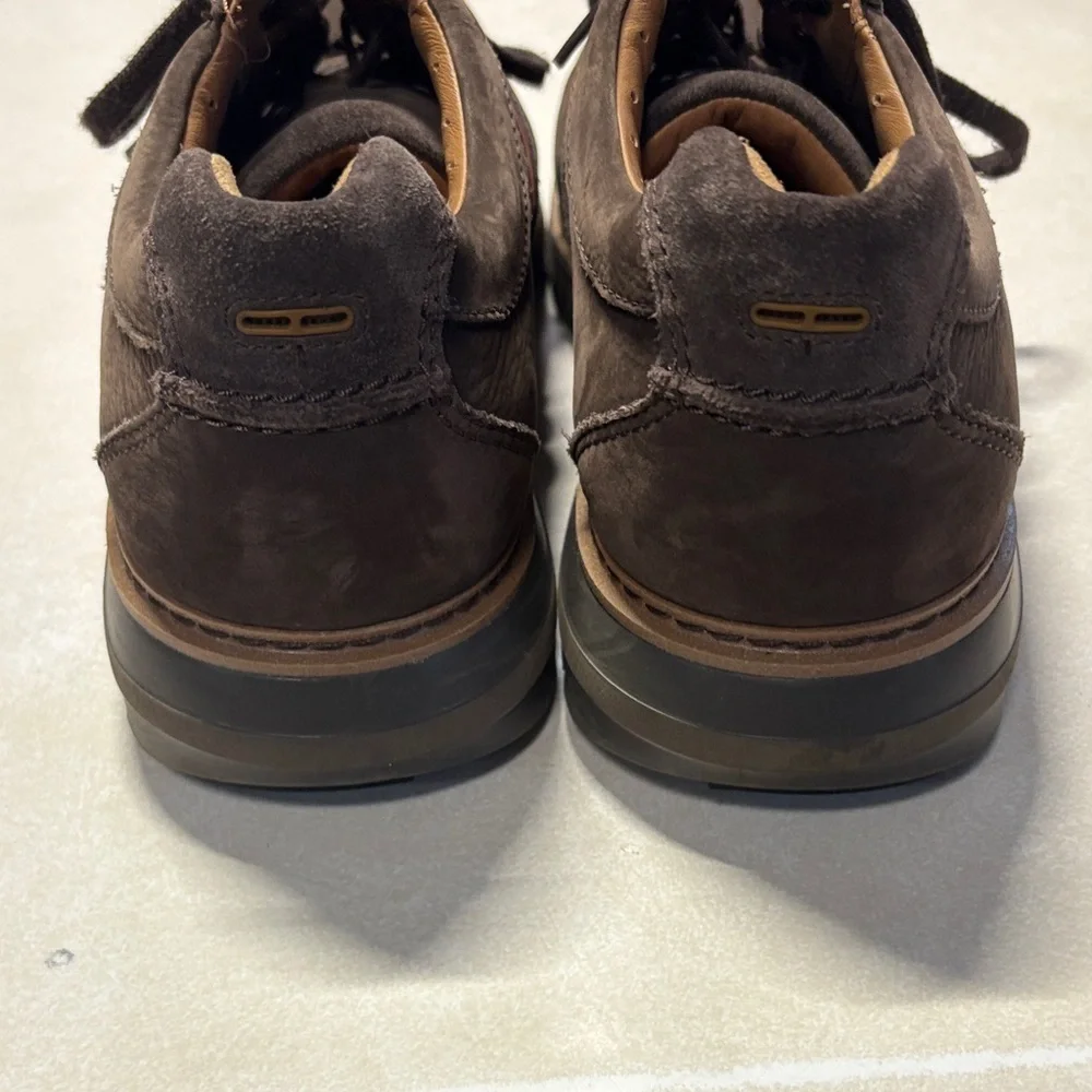 Clarks Dark Brown Leather Oxfords